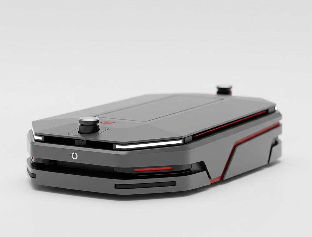 Fahrerloses Transportsystem (FTS) mit Bordnetz von e-vein im Einsatz